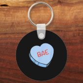 Porte-clés Cœurs de conversation «bae» pour la Saint-Valentin (Recto)