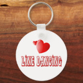 Porte-clés Coeurs de danse en ligne (Recto)