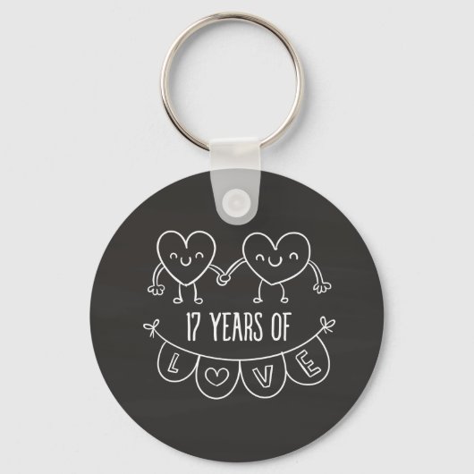 Porte-clés Coeurs de la calèche du 17e anniversaire (Recto)