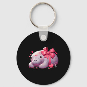 Porte-clés Cœurs de la Saint-Valentin au lamantin animal mari