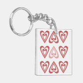 Porte-clés Cœurs de la Saint-Valentin mignons – Conception d' (Devant gauche)