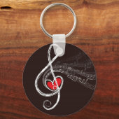 Porte-clés Coeurs de musique (Recto)