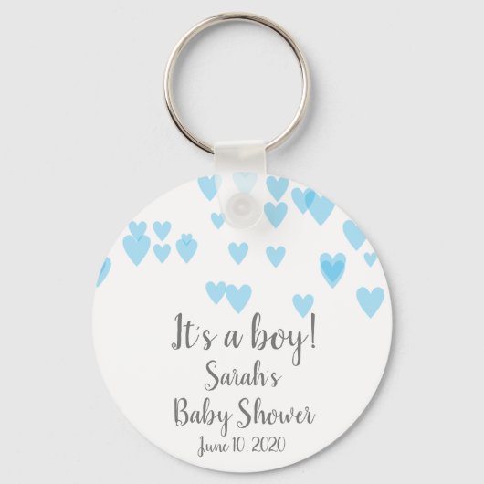 Porte-clés Coeurs dispersés dans l'air (Recto)