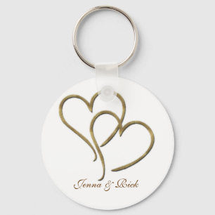 Porte-clés Coeurs d'or