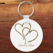 Porte-clés Coeurs d'or (Recto)