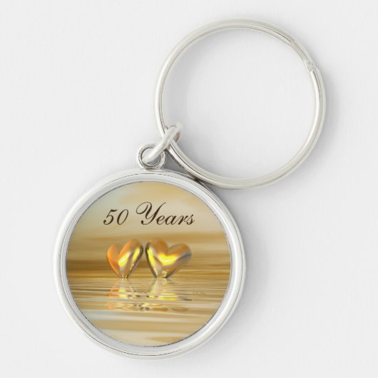 Porte-clés Coeurs d'or (Devant)