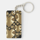Porte-clés Coeurs d'or (Dos)
