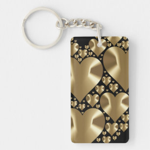 Porte-clés Coeurs d'or