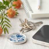 Porte-clés Coeurs en Delft Blue (Côté)