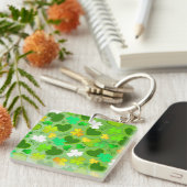 Porte-clés coeurs et trèfles de la Saint-Patrick (Devant Droit)