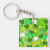 Porte-clés coeurs et trèfles de la Saint-Patrick (Devant)