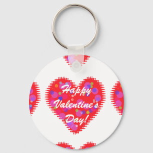 Porte-clés Coeurs rétro Valentine