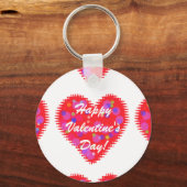 Porte-clés Coeurs rétro Valentine (Recto)