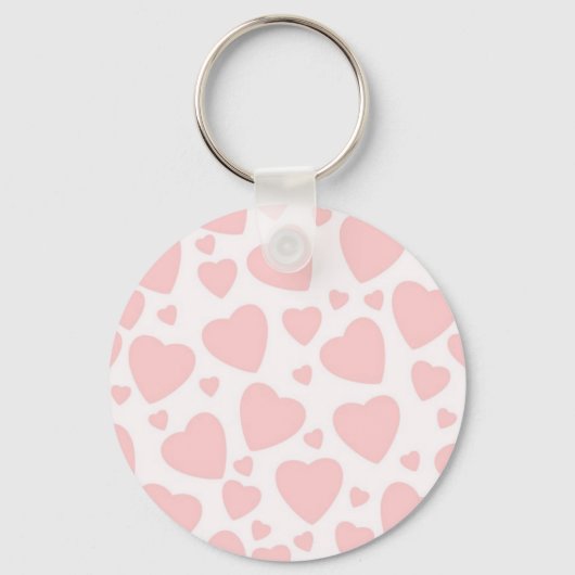 Porte-clés Coeurs rose pâle (Recto)