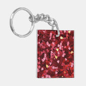 Porte-clés Coeurs roses (Devant gauche)