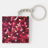 Porte-clés Coeurs roses (Dos)