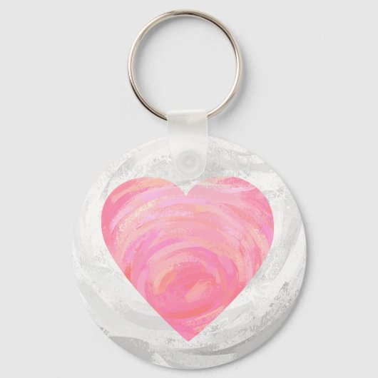 Porte-clés Coeurs roses (Recto)