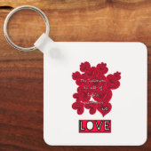Porte-clés Cœurs rouges (Recto)