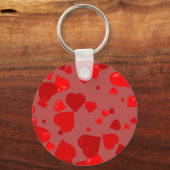 Porte-clés Coeurs rouges (Recto)