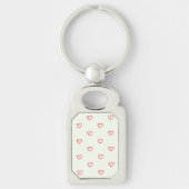 Porte-clés Coeurs rouges Motif, mignonne, amour (Devant)