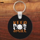 Porte-clés Coffe Art Keep Smile (Recto)