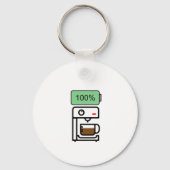 Porte-clés Coffee addiction design (Recto)