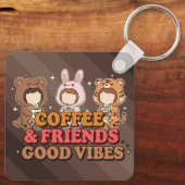 Porte-clés Coffee and Friends (Verso)