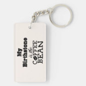 Porte-clés Coffee Bean Birthstone Porte - clé (Dos)