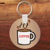 Porte-clés Coffee Beans and Mug (Recto)