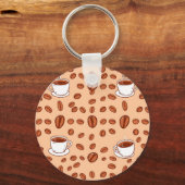 Porte-clés Coffee Beans Cups Cozy Pattern (Verso)