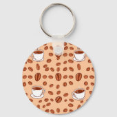 Porte-clés Coffee Beans Cups Cozy Pattern (Verso)