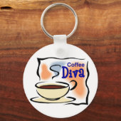Porte-clés Coffee Diva (Recto)