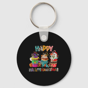 Porte-clés Coffee Halloween Thanksgiving Christmas Happy Hall