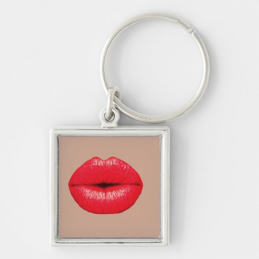 Porte-clés Coffee Lips baiser pop art (Devant)