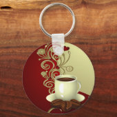 Porte-clés Coffee lover moderne (Recto)