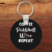 Porte-clés Coffee Pickleball Wine Repeate (Recto)
