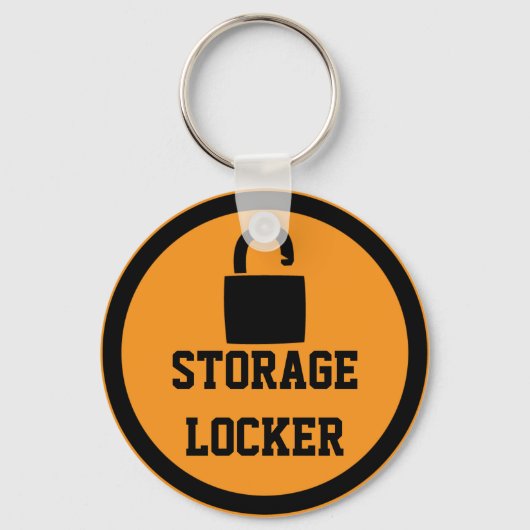Porte-clés Coffre de stockage Orange (Recto)