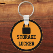 Porte-clés Coffre de stockage Orange (Recto)