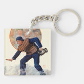 Porte-clés Coffre-fort au plat (Dos)