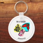 Porte-clés Coiffeur personnalisé I Tease (Recto)