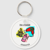 Porte-clés Coiffeur personnalisé I Tease (Verso)