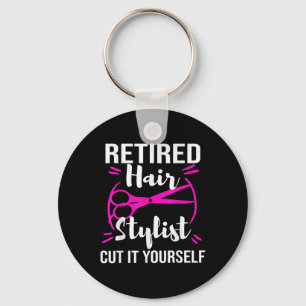 Porte-clés Coiffeur retraité Styliste Coiffeur Parti de retra