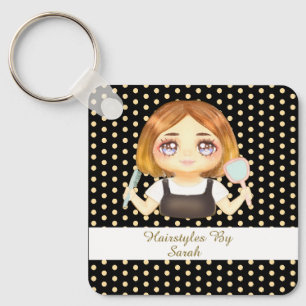 Porte-clés Coiffeuse de salon