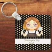 Porte-clés Coiffeuse de salon (Recto)