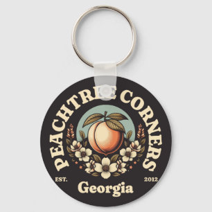 Porte-clés Coins des arbres de pêche, Géorgie