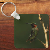 Porte-clés Colibri à gorge rubis (Recto)