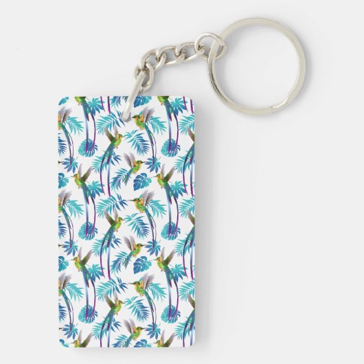 Porte-clés Colibri à queue longue tropicale (Dos)