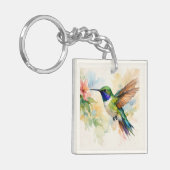 Porte-clés Colibri aquarelle (Devant gauche)