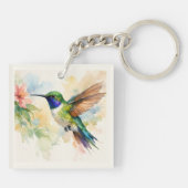 Porte-clés Colibri aquarelle (Dos)