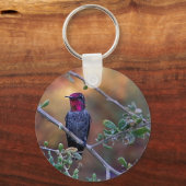 Porte-clés Colibri au coucher du soleil (Recto)